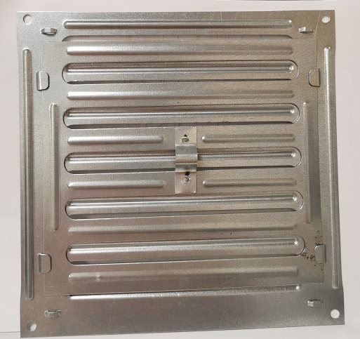 Решетка Р 150 200 200 мм, жалюзийная, металлическая