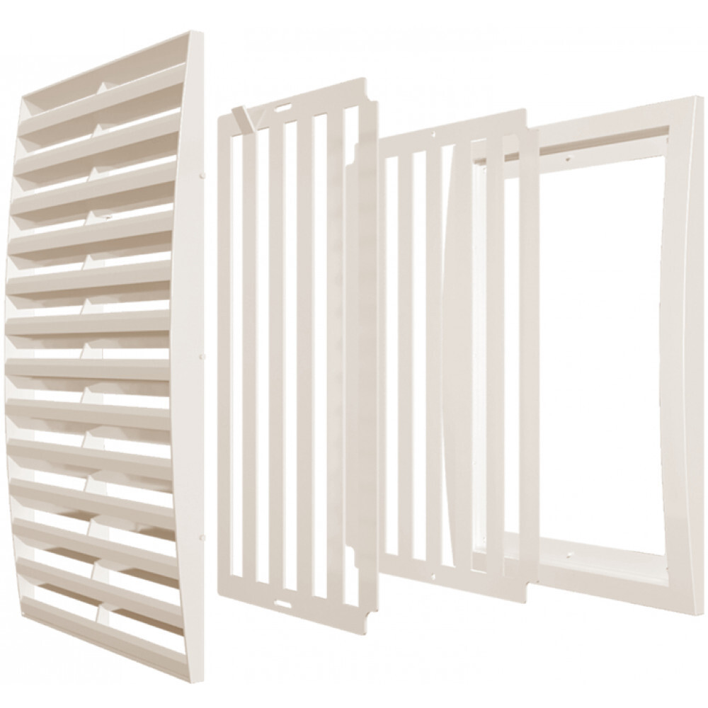 Решетка пластиковая жалюзийная ERA 2030РРП Ivory (200х300мм)